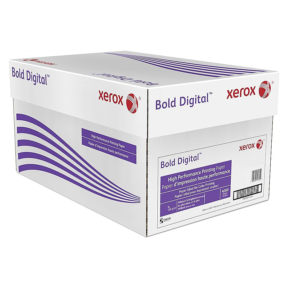 Xerox® Bold Digital™ Printing Paper Blue White 32 lb. Smooth Text 120 gsm 100 Brightness 18x12 in. 500 Sheets per Ream - Email or call for Bulk Orders!